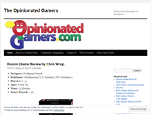 Tablet Screenshot of opinionatedgamers.com